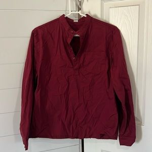 Boys SHEIN burgundy long sleeve shirt size (13-14)